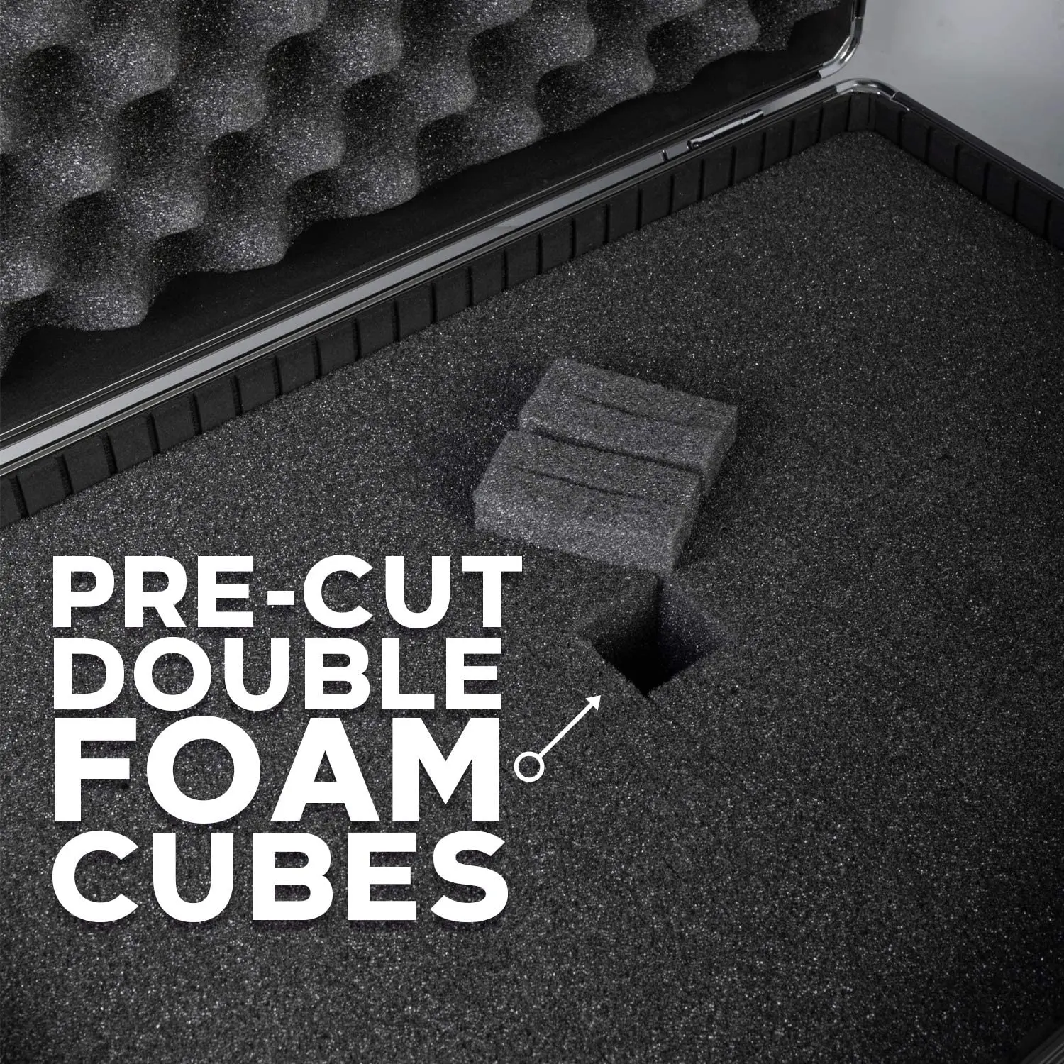 Medium Hard Shell Protective Storage Case With Black Foam Waterproof And Dust Resistant For Laptops Cameras Lenses