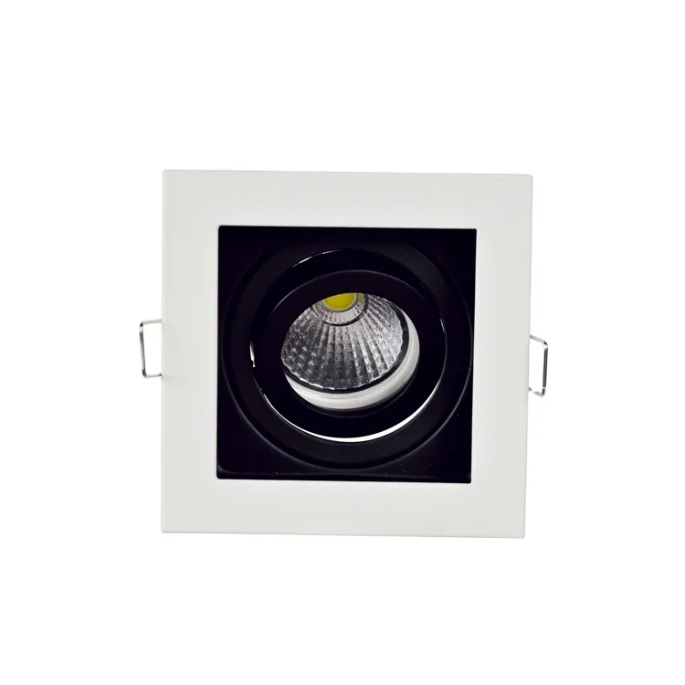 Aluminum Round square Movable  MR16  led ceiling Spotlight frame GU10 light fitting