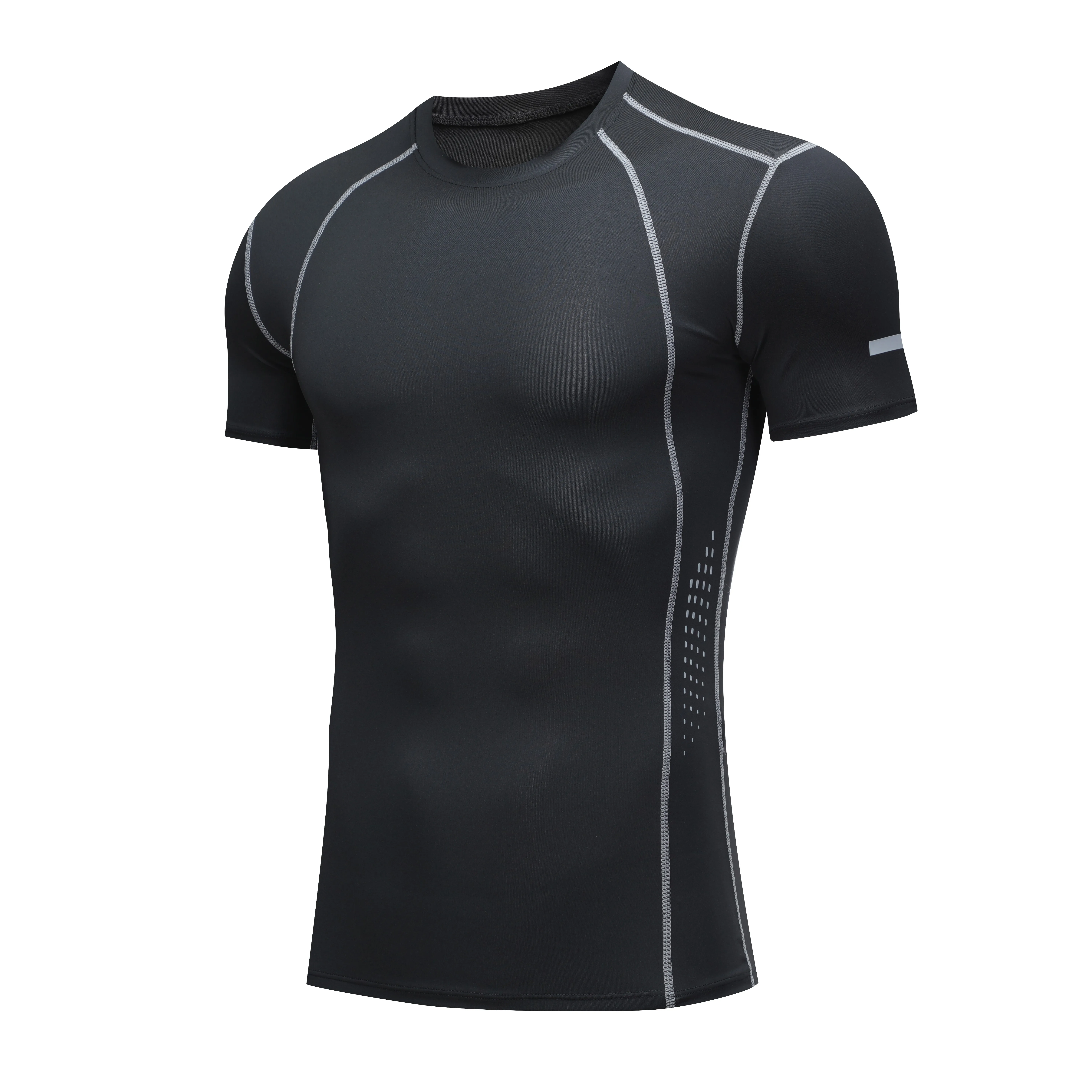 JINQI Custom logo men compression sports gym running  quick dry bike base layer fitness elastic soft comfortable tights