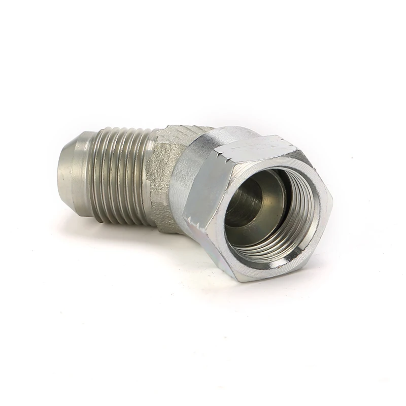 JIC Thread HOSE Connectors Male JIC and Female 45# Carbon Steel Adapter SS316 Forged Zinc Plated Adapter