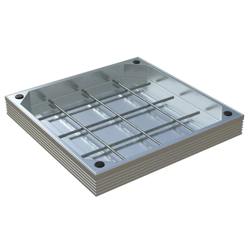 Heavy duty sewer square Invisible aluminum locking manhole cover production machine