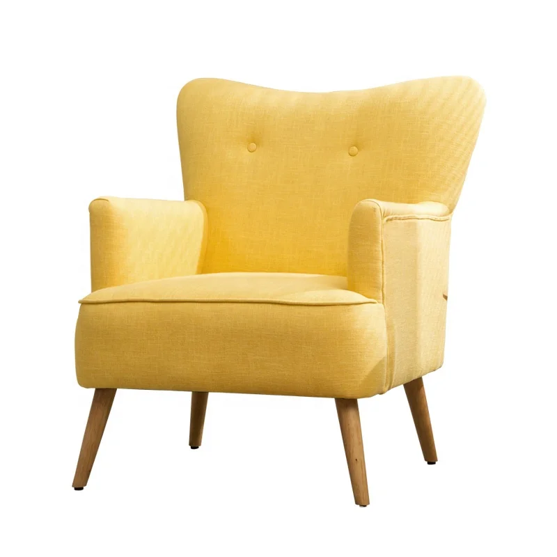 
Modern Nordic Style Fabric Accent Chair Armchair for Living Room 