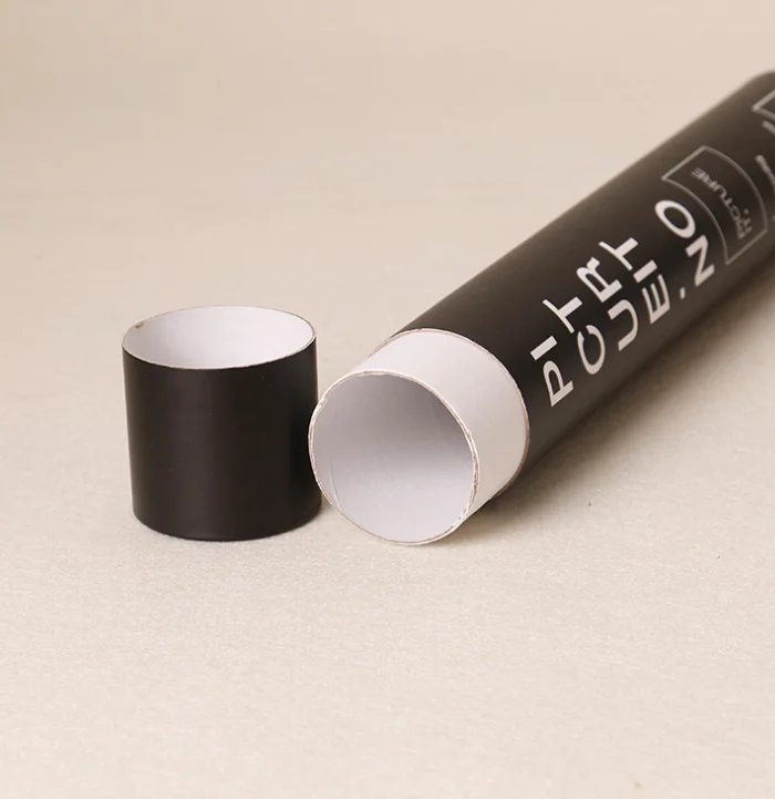 
Custom Cylinder Black Cardboard Tea Can Paper Tube Can Food Packaging 