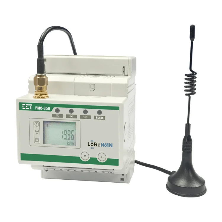 CET PMC-350C 3 Phase triphase EU863-870 frequency wireless lorawan module energy meter with Externa Antenna
