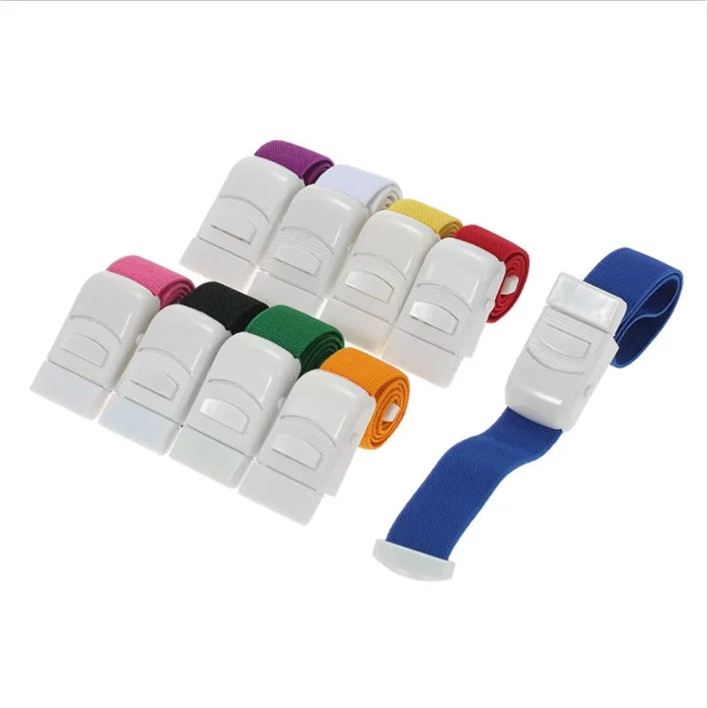 YD 1070  Disposable Medical Tourniquet Colorful  Rubber Emergency Medical Buckle Tourniquet