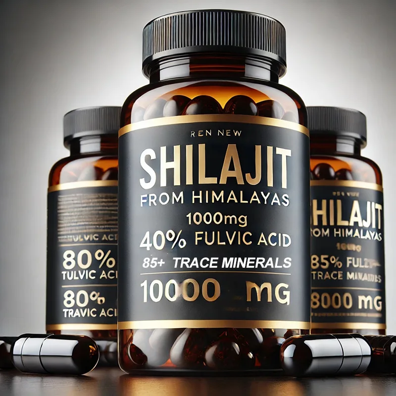 Oem Odm Private Label Himalayan Shilajit Resin Extract Capsules Pure Natural Shilajit Capsule