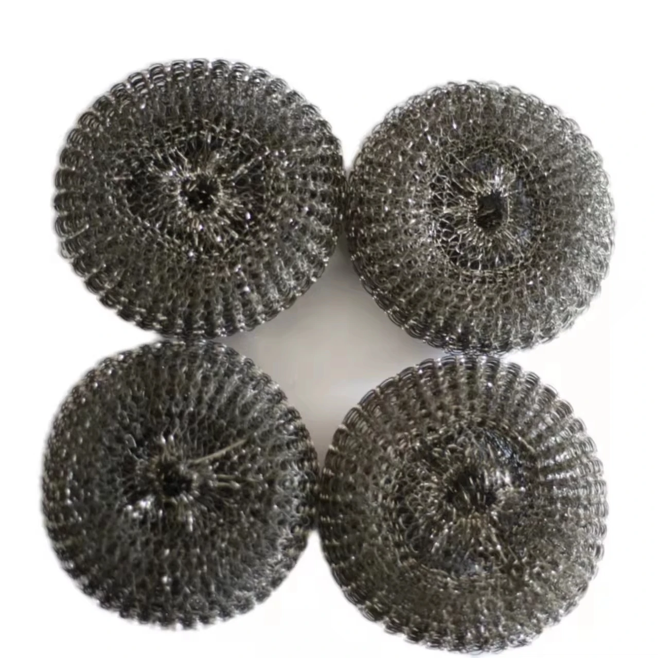 factory supplying stainless steel wire ball 0.13mm wire automatic scourer  spiral  wire ball kitchen cleaning scourer