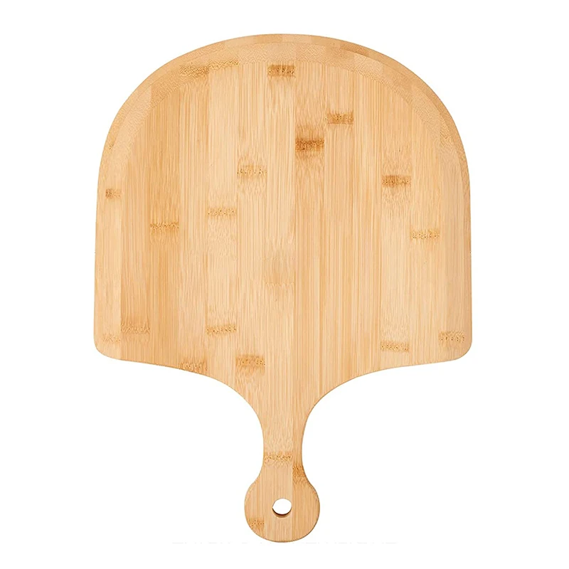 Bamboo Pizza Peel Paddle Pizza Pan Baking Tray Cutting Board Platter with Handle Food Tray