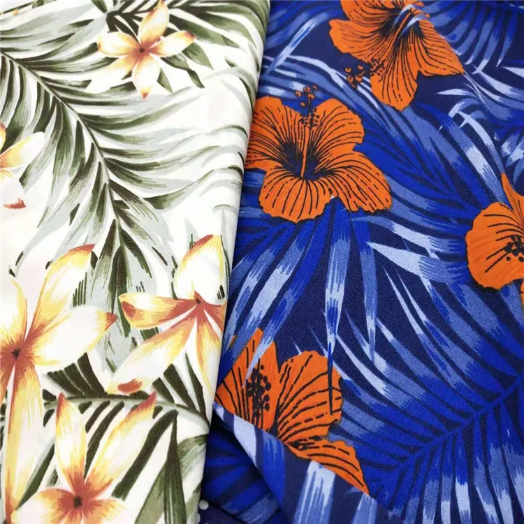 
print twill microfiber peac skin fabric for beach shorts 
