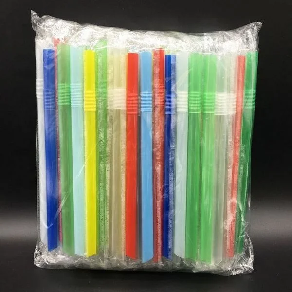 hot sale plastic bubble tea cup pp straw