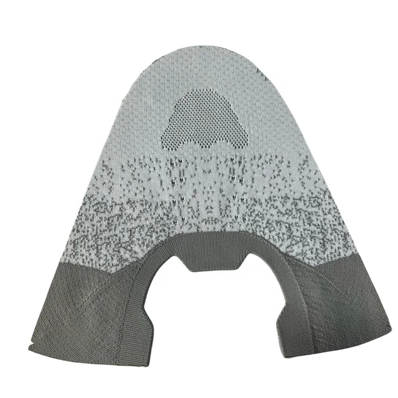 Customized logo designer 3D knitted football mesh sneakers sports running semi-finished shoe upper upper manufacturer factory