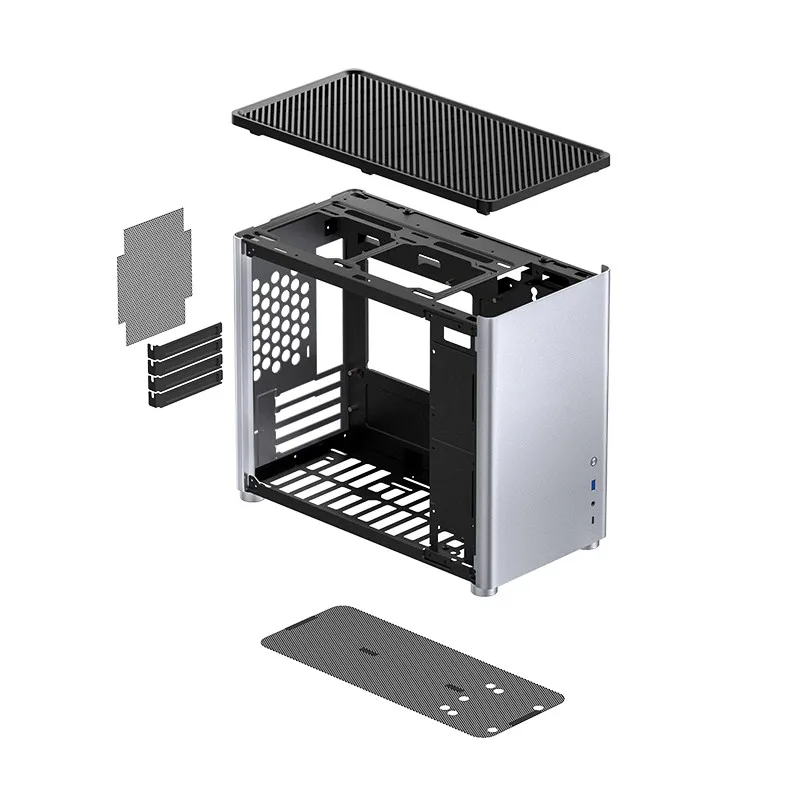 JONSBO D30 M-ATX case tempered glass aluminum home gaming 2.5-inch/3.5-inch hard drive mini case
