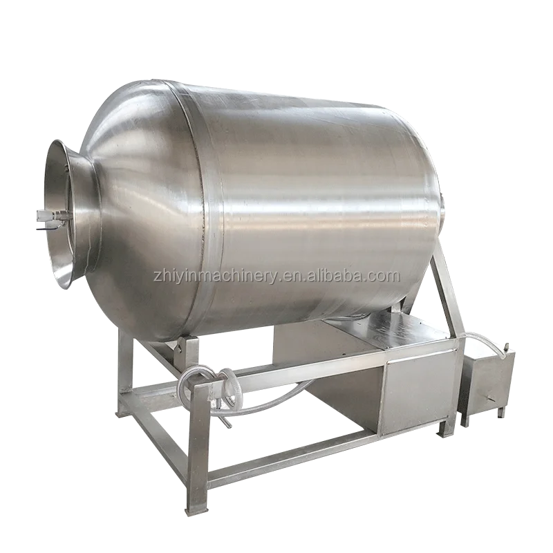 Automatic Vacuum Roll Kneading Sus304 Minced Meat Pickling Mix Prefabricated Vegetable Vacuum Meat Massage Tumbler Mixer Machine