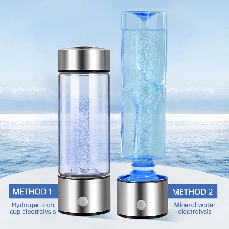 Best Generator Ionizer Rich Cup Filter Glass Portable Hydrogen-Rich Plastic Alkaline health Maker USB Water Bottle