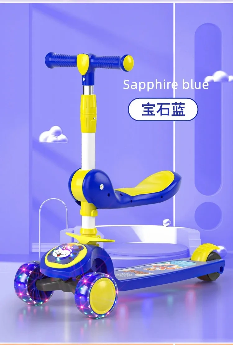 OEM Wholesale high quality baby toys with LED lights children boys rocking car music baby swing car twister scooter for sale