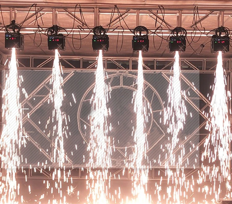 Cold Spark Machine 800w Fountain Fireworks Disco Lights Party Effect Upside Down Waterfall Spark Machine