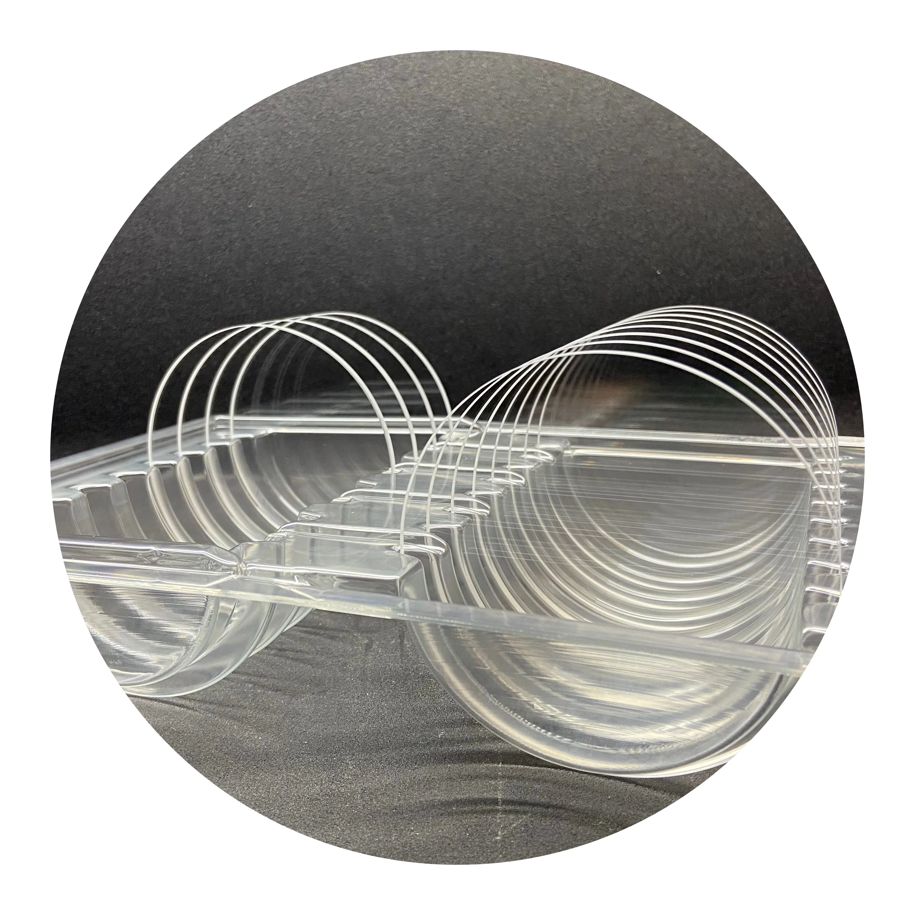 Transparent high temperature Quartz Disc Plate Double Side Polished