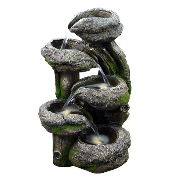 2019 New design resin outdoor water features fountain for wholesale