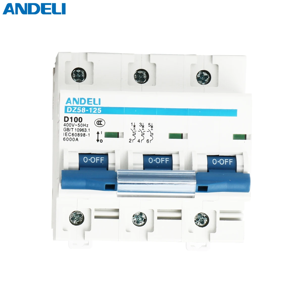 ANDELI автоматический выключатель DZ58-125 3P