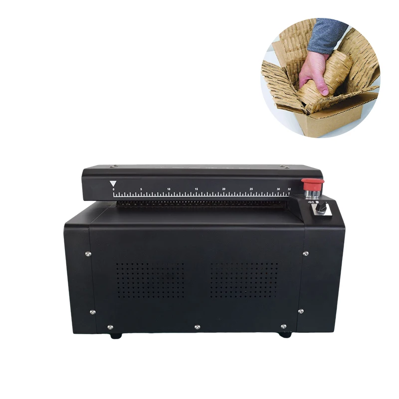 2024 Market Trend Customized Logo Kraft Paper Pad Shredder Cutting Corrugated Cardboard Expanding Machine