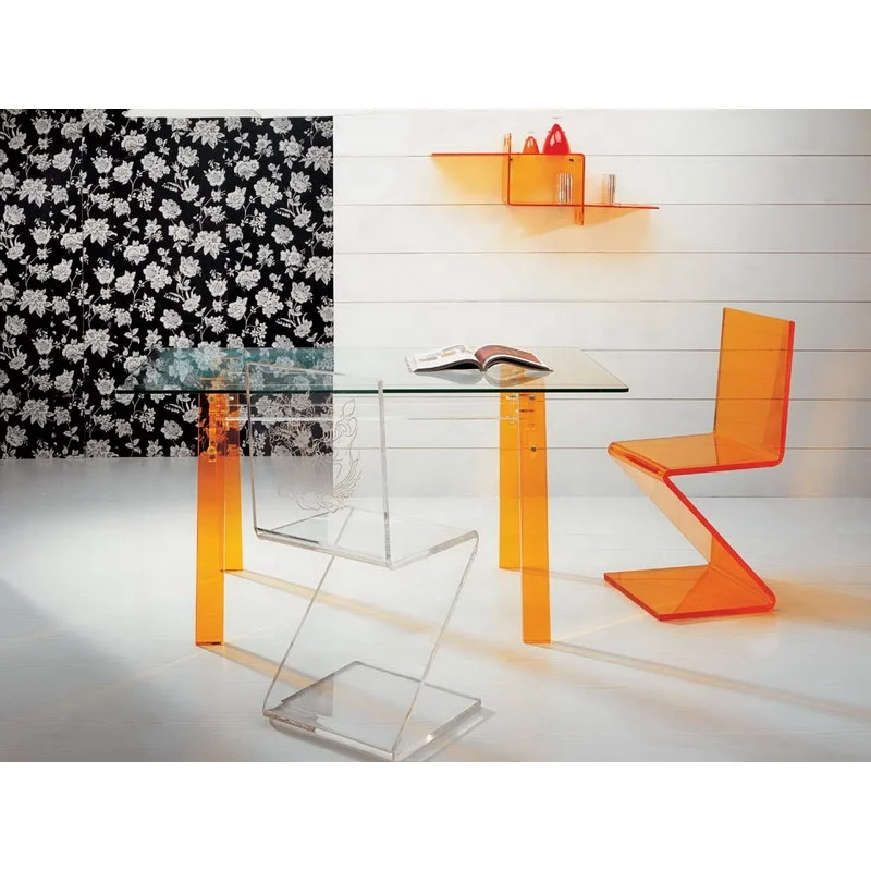 Acrylic Dinning Room Furniture Set, Acrylic Dinning Table Chair Set