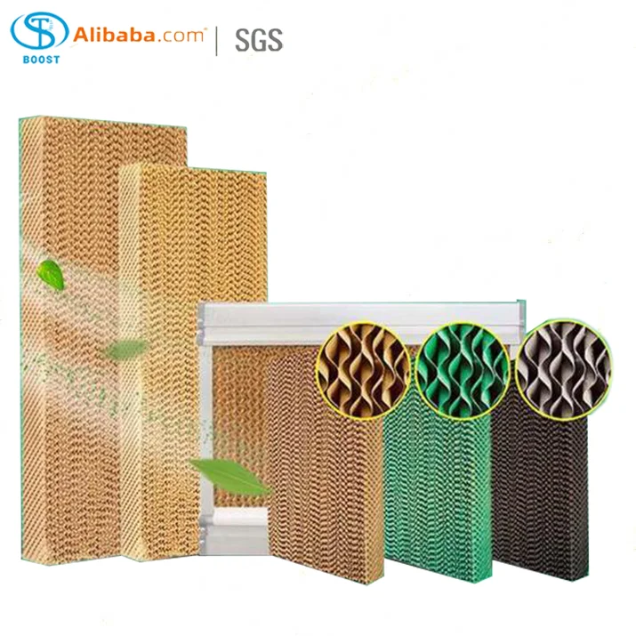 Color Customized Corrugated Cooling Pad for air cooler greenhouse poultry farm air cooling system animal husbandry pad wall