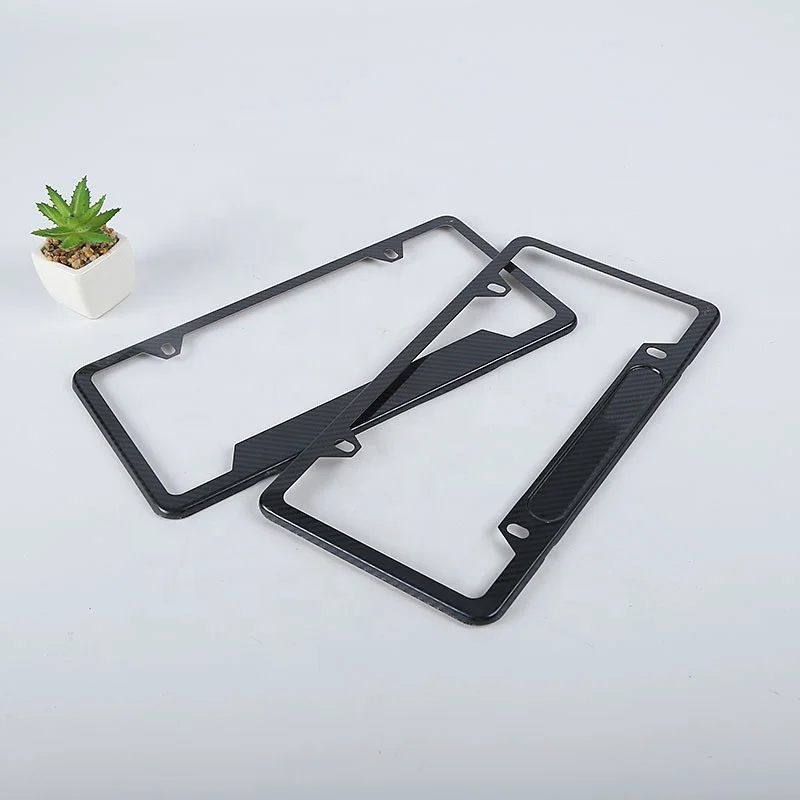 License Plate frame LOGO OEM frame US polished/black powder coating license plate frame