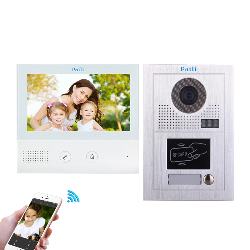 
800(H)*3(RGB)*480(V) Resolution and Acrylic Indoor Monitor video intercom with door release 