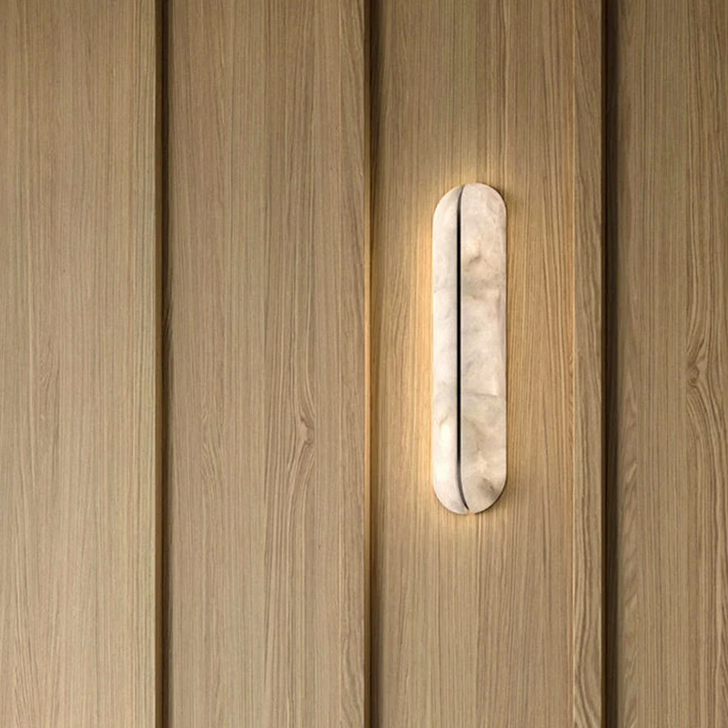 Marble Nordic Led Alabaster Wall Sconces Luxury Decoration Design Simple Modern Living Room Night Atmosphere Wall Lamp