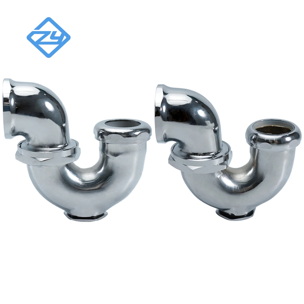 Cast Brass L.A Pattern Trap Plug CP Traps for Tubular Drain Application
