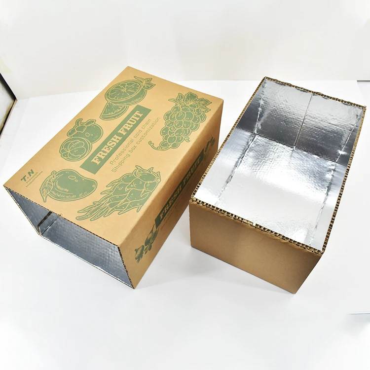 insulated food packaging boxes Custom-made Frozen Food Packaging Express Carton Ice Bag Insulated Food Packaging