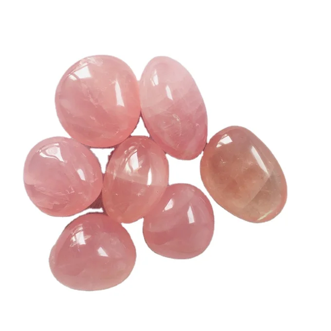 Latest Popular Pink Rose Palm Stones Crystal Stone For Decoration in Hot Sale