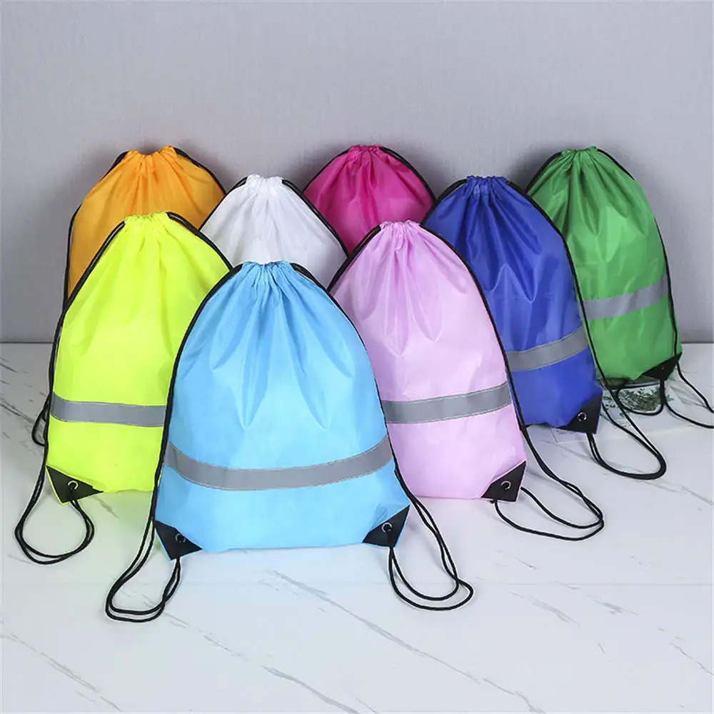 Portable Sport Fitness Travel Outdoor Backpack Drawstring Bag Waterproof Gym Drawstring Sack Riding Backpack Gym Shoulder Bag