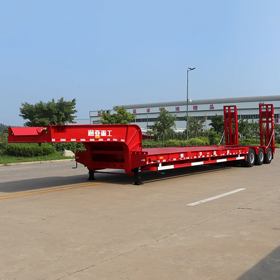 Heavy Duty Drop Deck Lowboy Trailer Over 100-150 Tons 4/6/8/10 Axles Semi Trailer