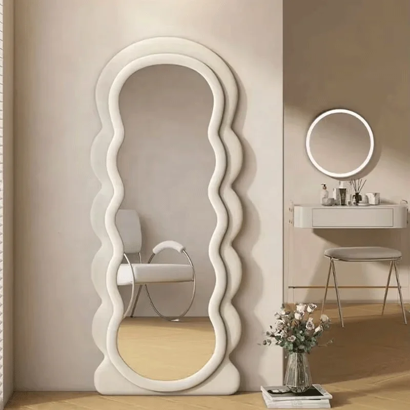 Custom Irregular Asymmetrical Wavy Full Length Curvy Floor Squiggle Mirror Body