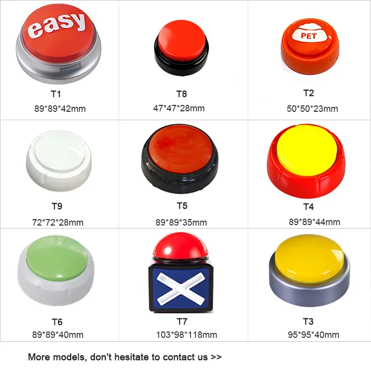 Factory Newest in stock word training buttons dog  button dog speech buttons