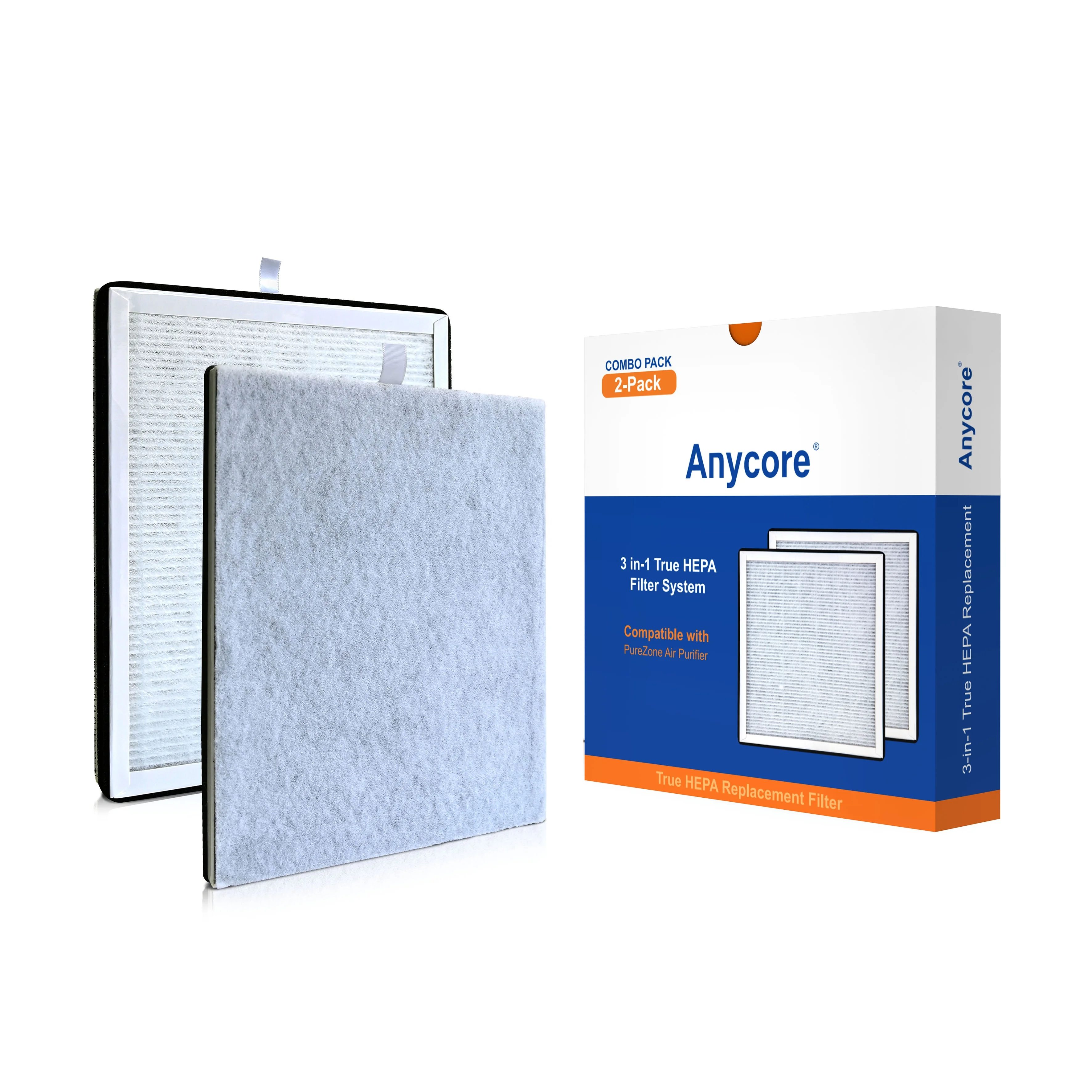 High Efficiency  Portable  3-in-1 True Replacement H13 Hepa Air Intake Filter PureZone Air Purifier Air Filters For House