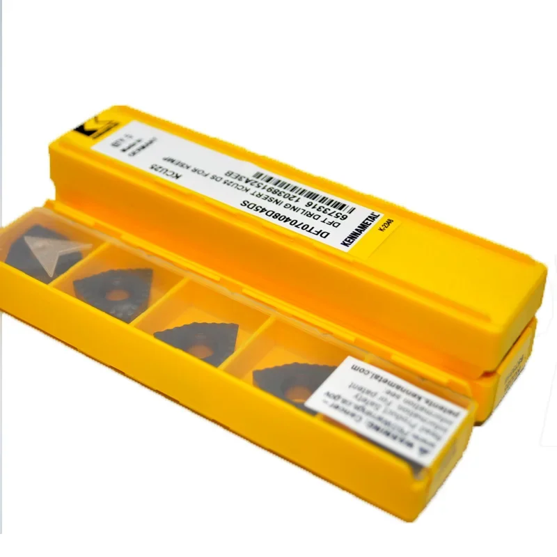5 PCs a Lot Kennametal Modular Drilling Carbide Insert for KSEM PLUS A1 Heads DFT070408D45DS KCU25 Material 6573314