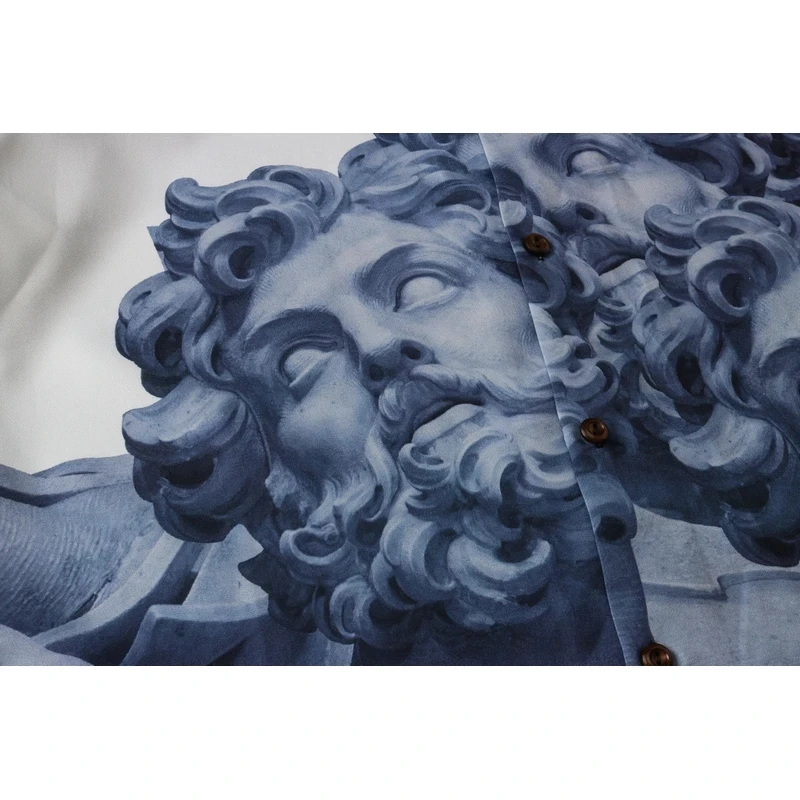 Скульптурная цифровая печать оптовая продажа OEM Модная хлопковая Мужская рубашка с коротким рукавом повседневные мужские футболки