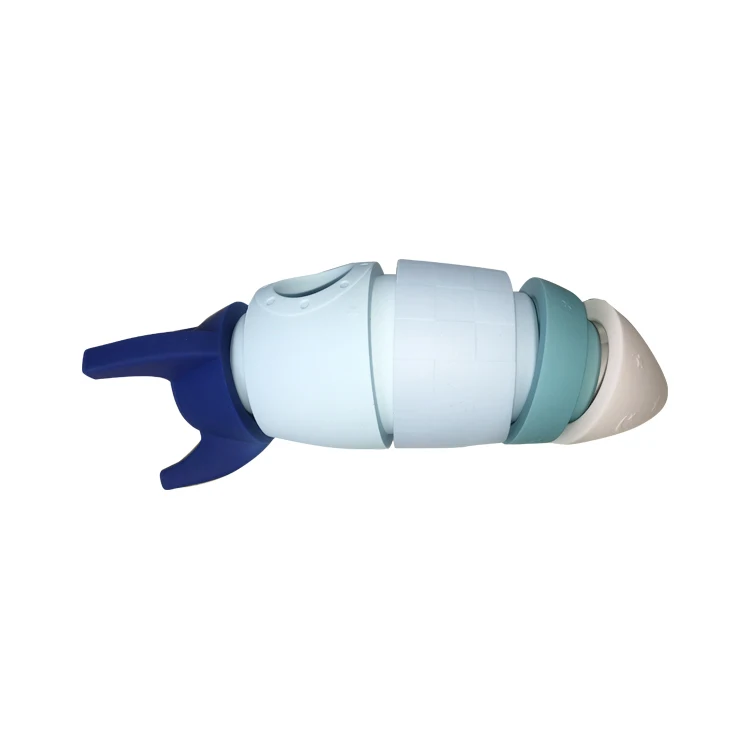 MHC New Arrival Silicone Rocket Baby Teeth Brush Decoration Ornament Toy