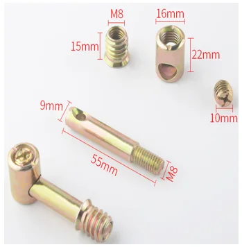 Bed Rail Brackets Heavy Duty Hardware Rust Proof Bed Frame Connectors Baby Bed fittings