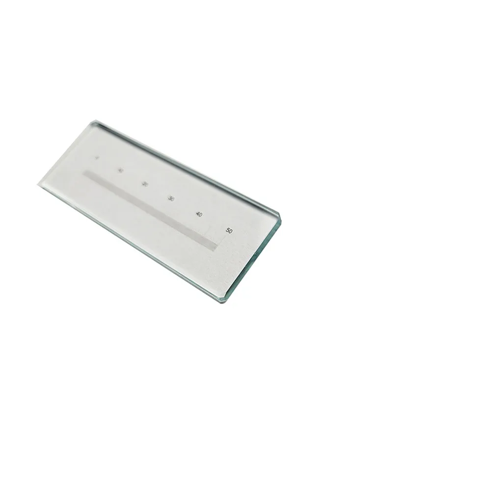 High precision universal microscope measuring ruler Glass micro measuring scale