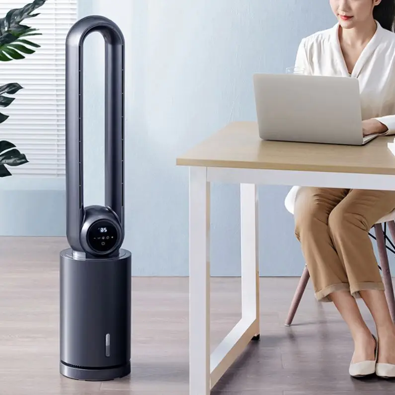 Portable Bladeless Stand Air Conditioners Fan Cooler Energy-saving Electric Silent Tower Table Vertical Floor Fan Air Cooler