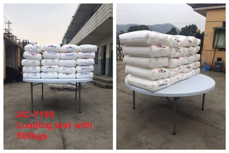 6FT Round Plastic Folding outdoor table for Events Wedding Party