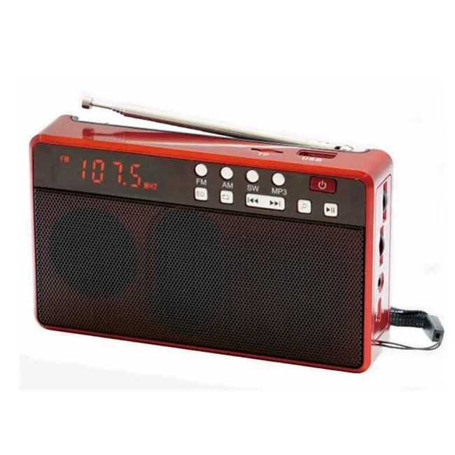 Новый дизайн миниатюрный цифровой дисплей BT динамик и FM-радио с USB/TF mp3-плеером