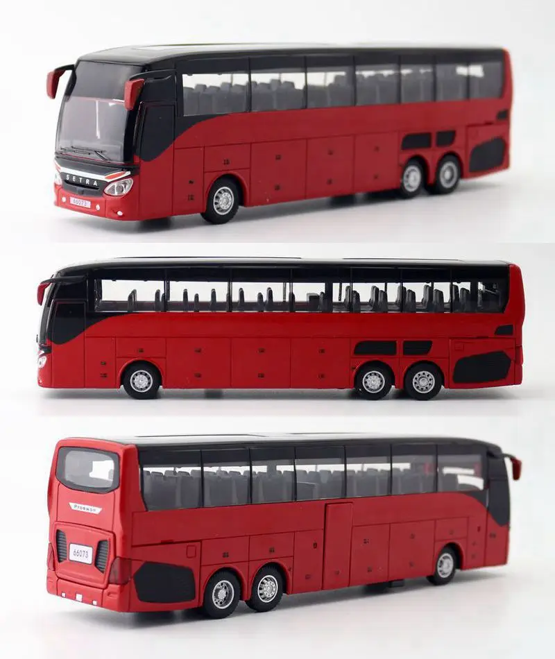 Hot Sale 1:32 alloy pull back bus model toy vehicle