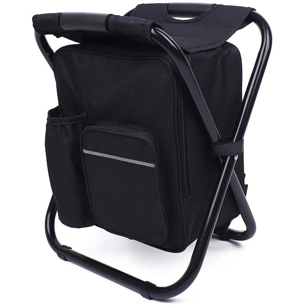YILU Portable Backpack Fishing Stool Foldable Camping Cooler Folding Beach Chair