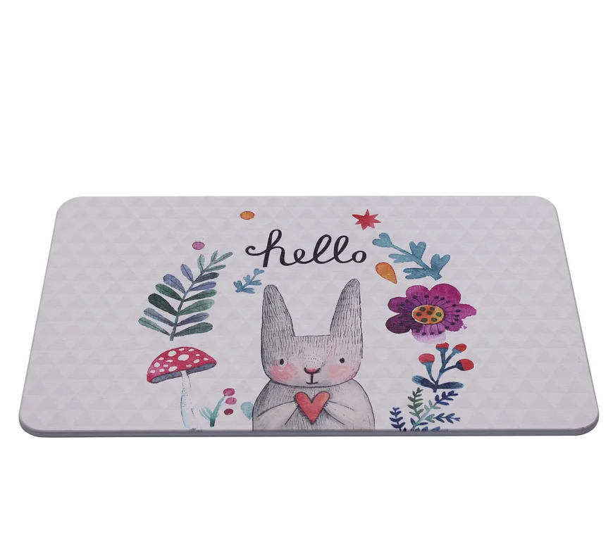 world hot sale new trend eco-friendly durable non-slip anti-bacterial anti-mould diatomite absorbent bath mat with printed logo
