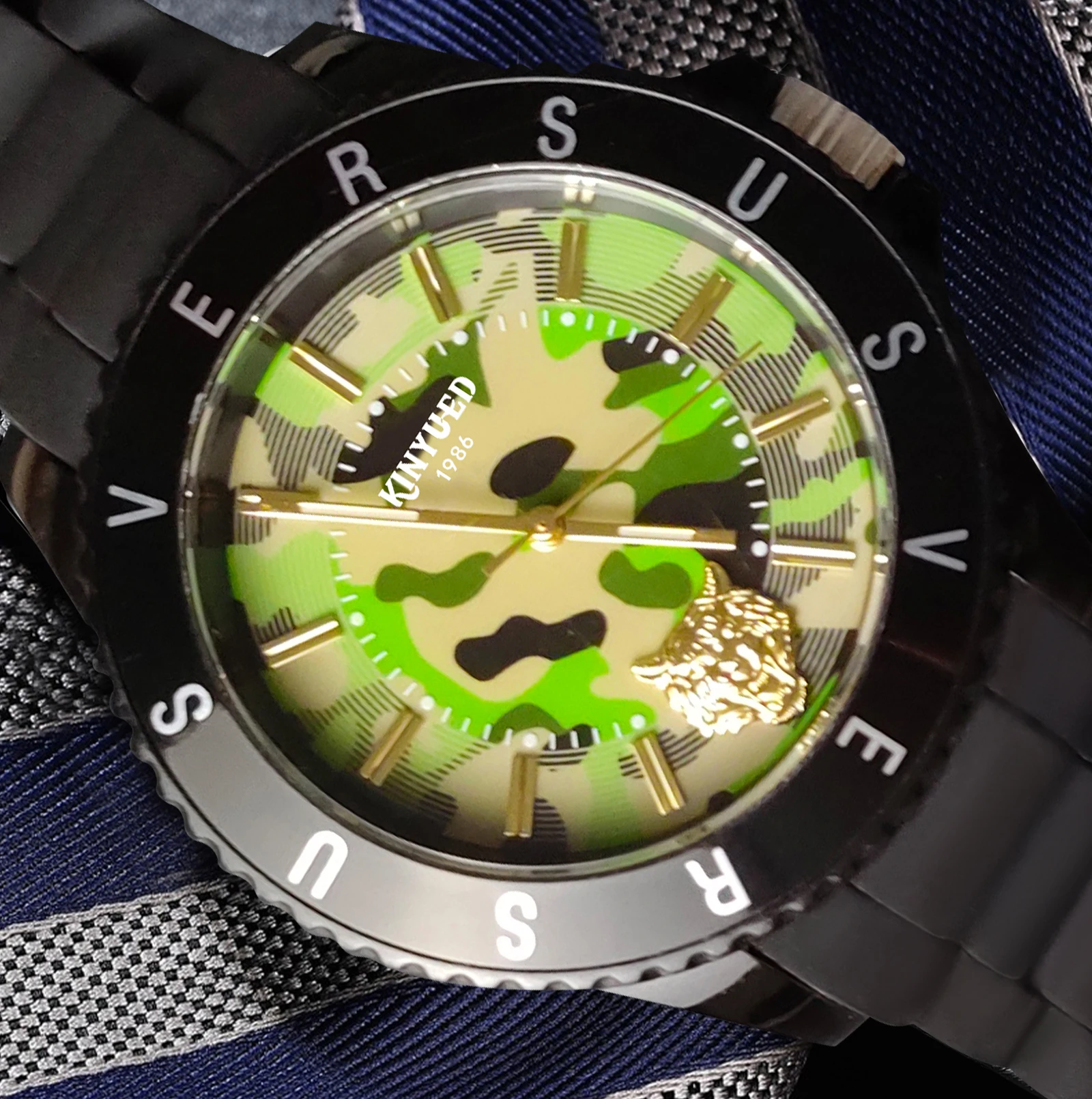 2023 KINYUED Factory Hot selling Quartz Watches Life Waterproof  Wristwatch Men Quartz Movement for Men