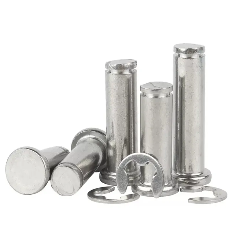 M3 M4 M5 M6 M8 M10 M12 Round Flat head Stainless Steel 304 316 Clevis Pin with groove
